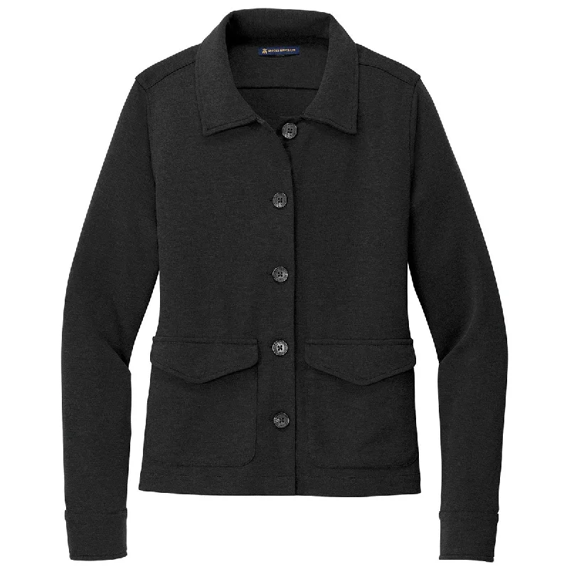 Linen JacketsBrooks Brothers Women's Black Heather Mid-Layer Stretch Button Jacket