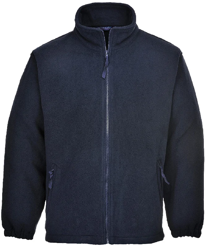 Logo JacketsNavy - Aran fleece (F205)