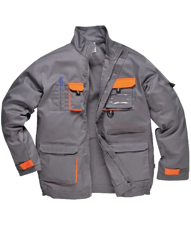 Varsity JacketsGrey/Orange - Portwest Texo contrast jacket (TX10)