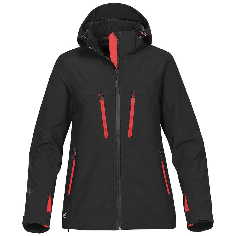 Embellished JacketsStormtech Women's Black/Bright Red Patrol Softshell