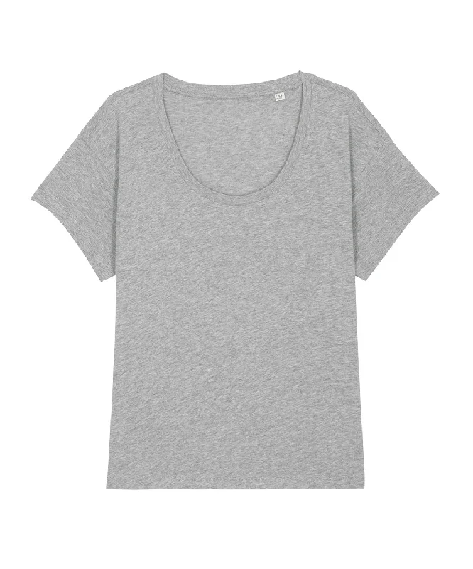 Hiking JacketsHeather Grey - Women's Stella Chiller scoop neck relaxed fit t-shirt (STTW036)