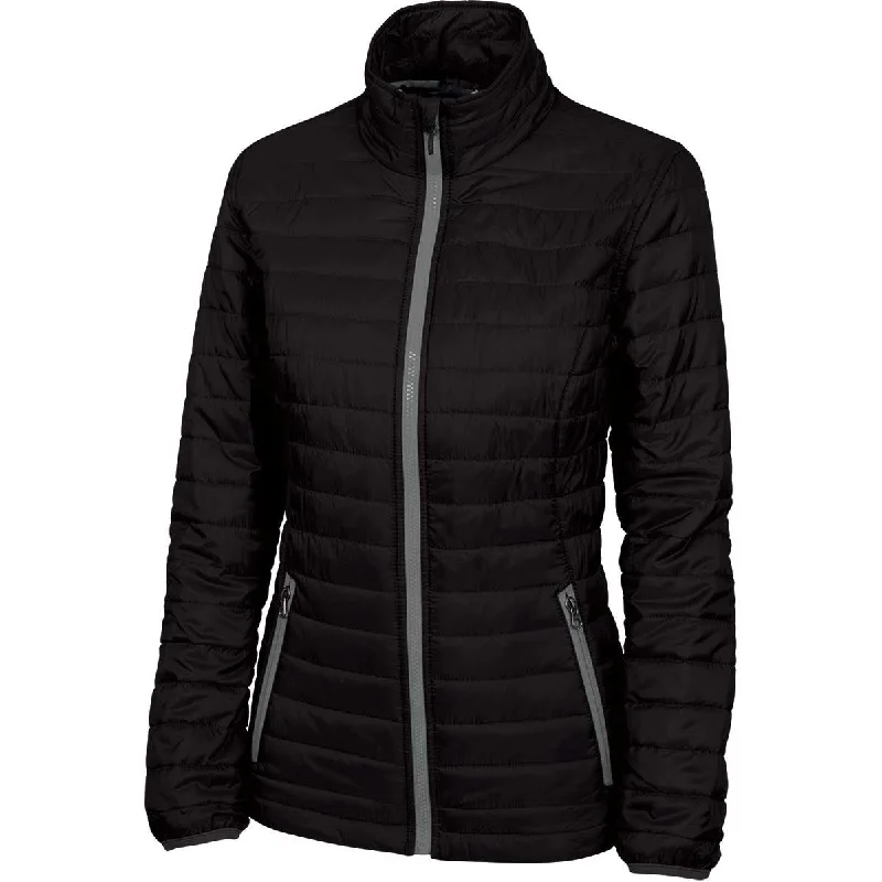 Sequined JacketsCharles River Women's Black/Grey Lithium Quilted