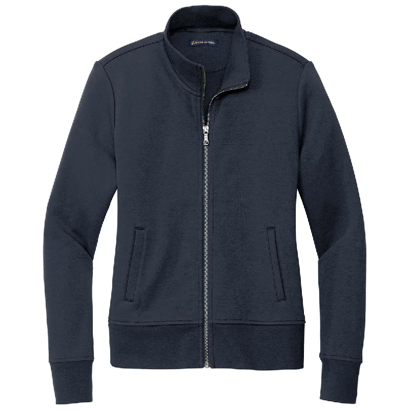 Ski JacketsBrooks Brothers Women's Night Navy Double-Knit Full Zip