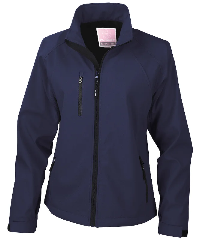 Leather JacketsNavy - Women's baselayer softshell jacket