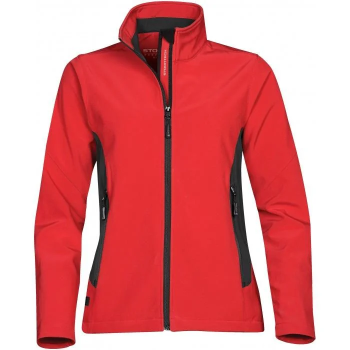 Rainproof JacketsStormtech Women's True Red/Black Pulse Softshell