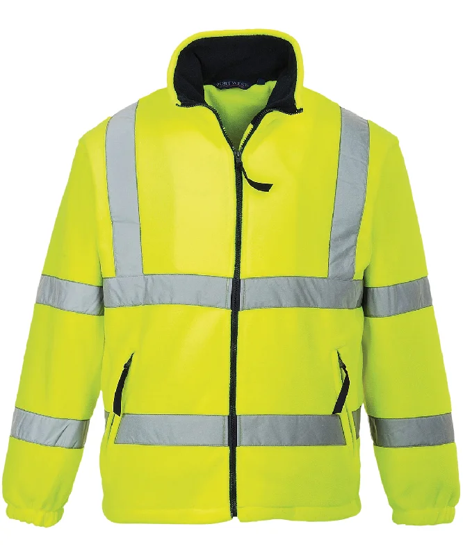 Casual JacketsYellow - Hi-vis mesh-lined fleece (F300)