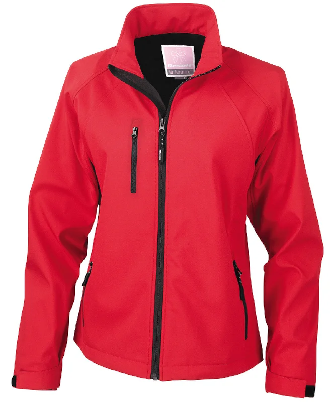 Trench CoatsRed - Women's baselayer softshell jacket