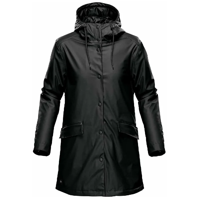 Zippered JacketsStormtech Women's Black Waterfall Insulated Rain Jacket