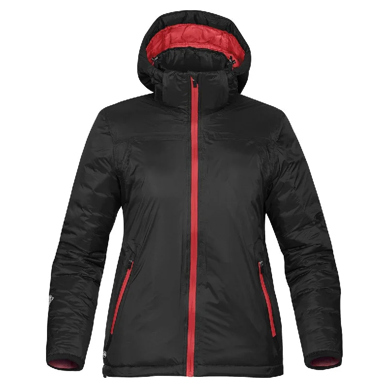 Ribbed Cuff JacketsStormtech Women's Black/Bright Red Black Ice Thermal Jacket