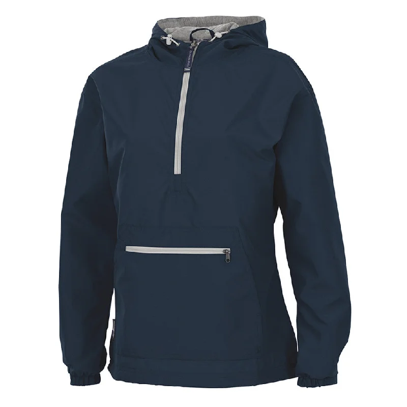 Collaborative JacketsCharles River Women's Navy Chatham Anorak Solid