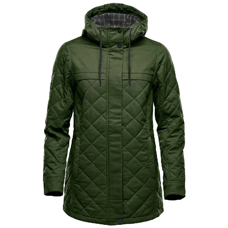 Down JacketsStormtech Women's Earth Green Bushwick Quilted Jacket