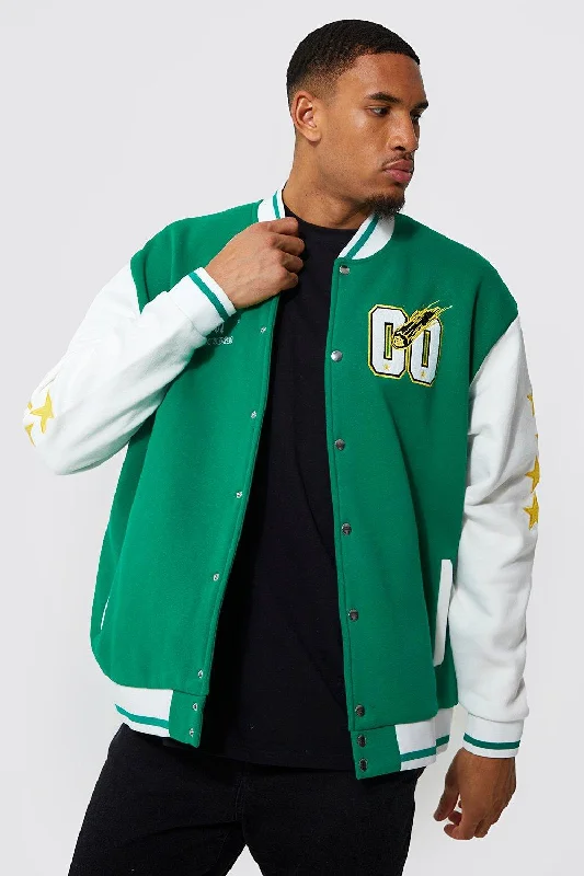 Snowboard JacketsMAN OFFICIAL BADGE VARSITY BOMBER