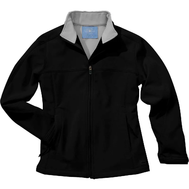 Embellished JacketsCharles River Women's Black/Vapor Grey Soft Shell Jacket