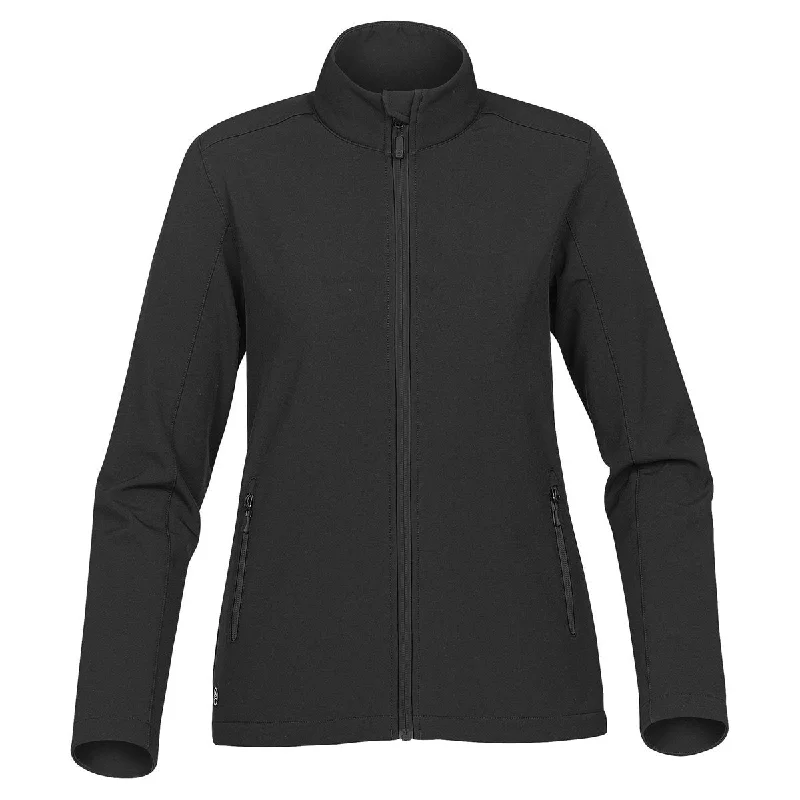 Polyester JacketsStormtech Women's Black/Carbon Orbiter Softshell