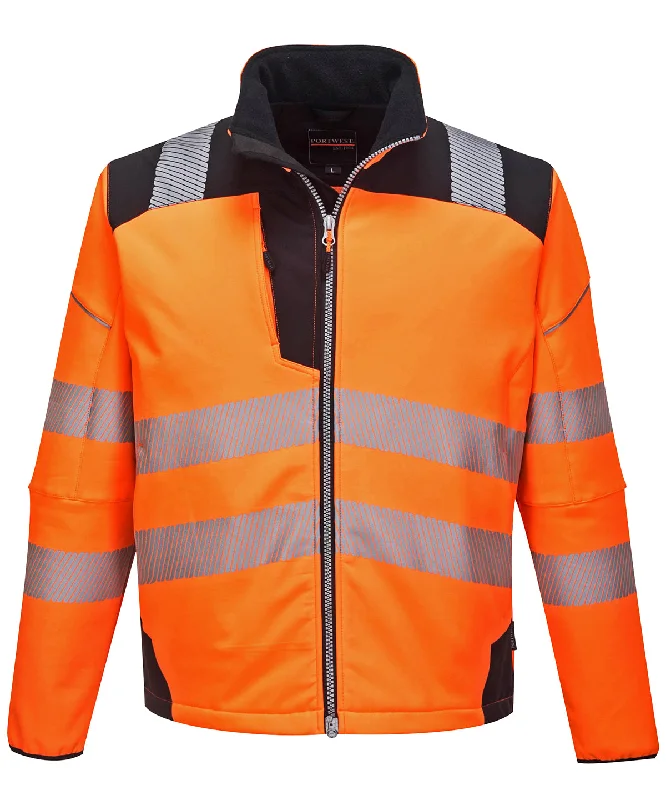 Skateboard JacketsOrange/Black - PW3 Hi-vis softshell jacket (T402)