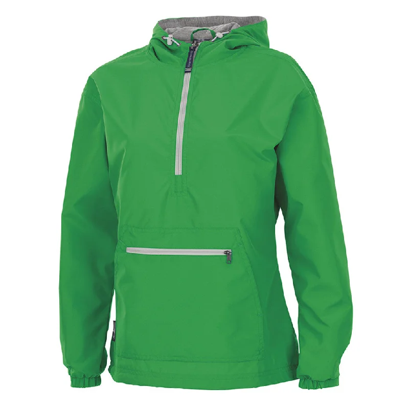 Festival JacketsCharles River Women's Kelly Green Chatham Anorak Solid