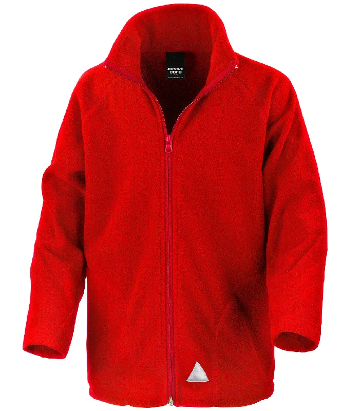 Windproof JacketsRed - Core junior microfleece jacket