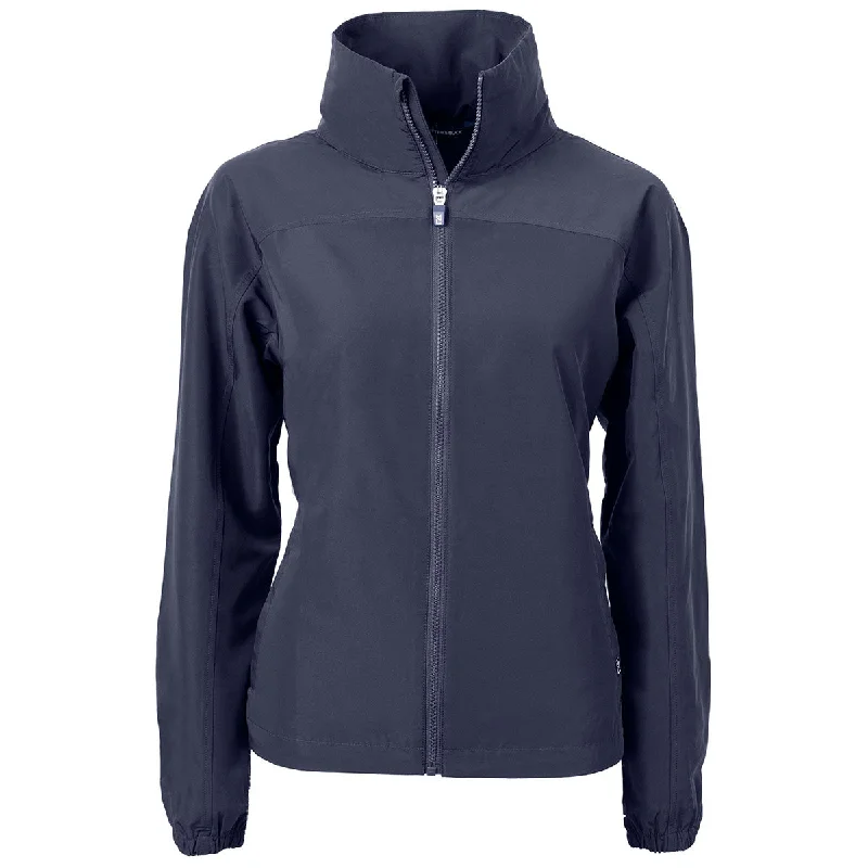 High-Fashion JacketsCutter & Buck Women's Navy Blue Charter Eco Recycled Full Zip Jacket