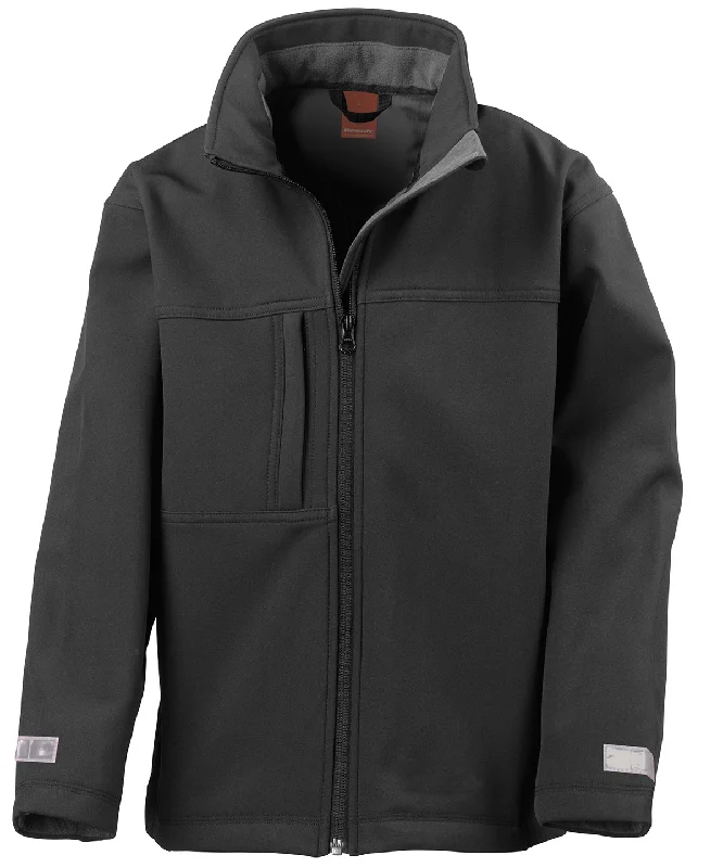 Cotton JacketsBlack - Junior classic softshell 3-layer jacket