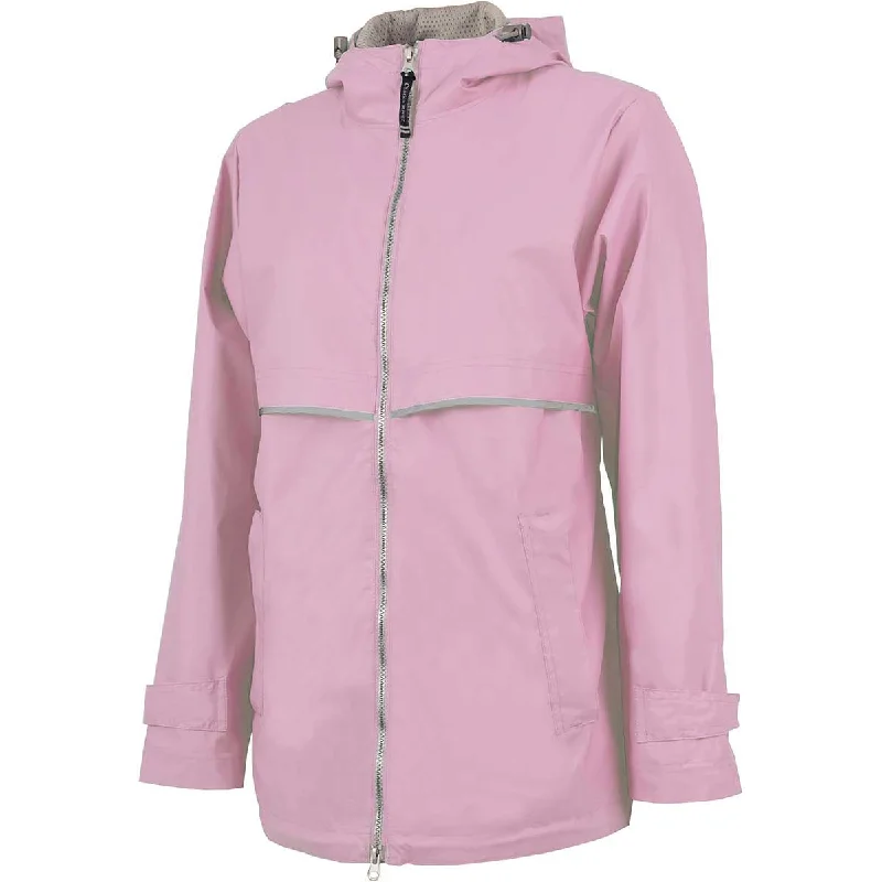 Sheer JacketsCharles River Women's Pink/Reflective New Englander Rain Jacket