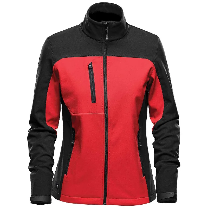 Cotton JacketsStormtech Women's Bright Red/Black Cascades Softshell