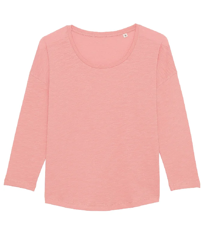 Festival JacketsCanyon Pink - Women's Stella Waver slub women's ¾ sleeve dropped shoulder t-shirt (STTW114)