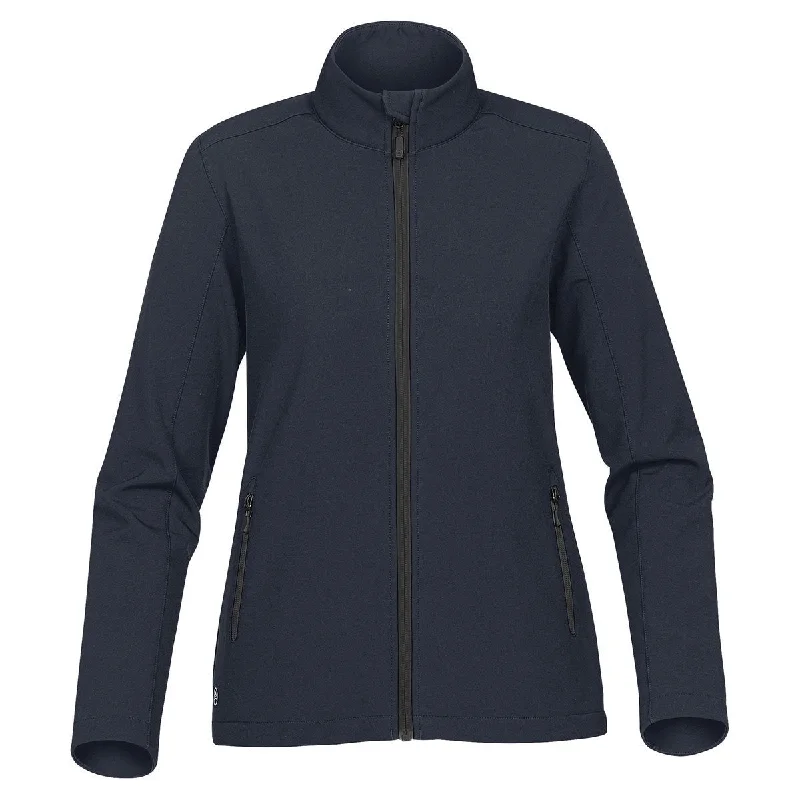 Flannel JacketsStormtech Women's Navy/Carbon Orbiter Softshell