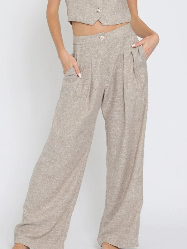 Shiloh High Waist Long PantsZip-off Pants