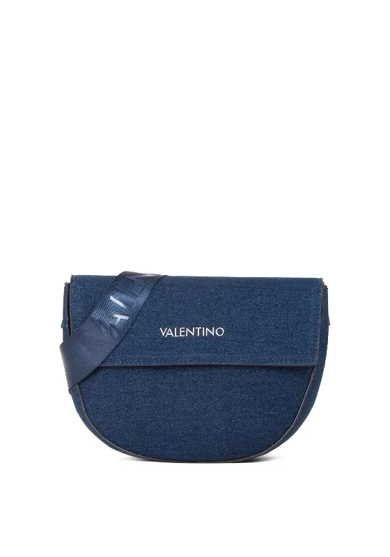 Valentino Bigs Denim Saddle Bag, Denim BlueDenim sequins