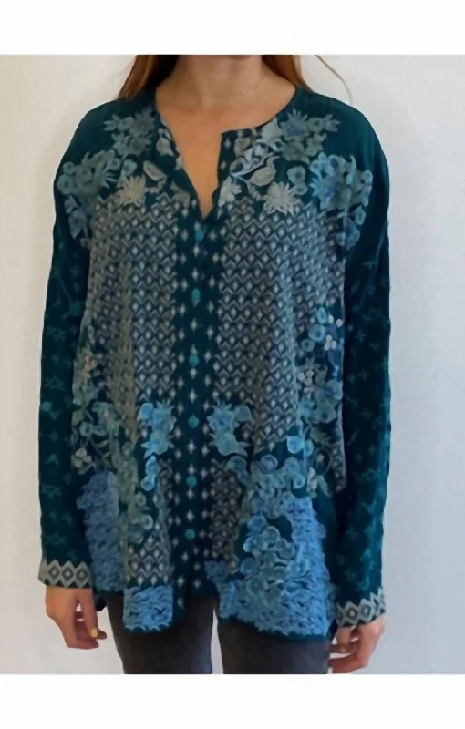 Wrap ShirtsYoko Blouse In Lakeside