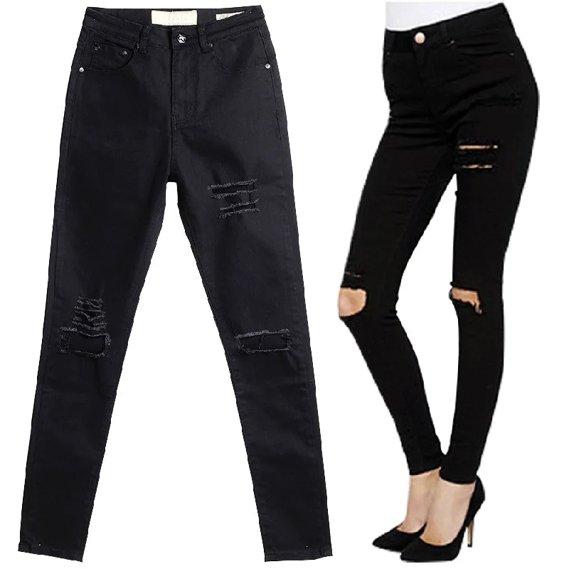 High Waist Skinny Pencil PantsBoyfriend Jeans