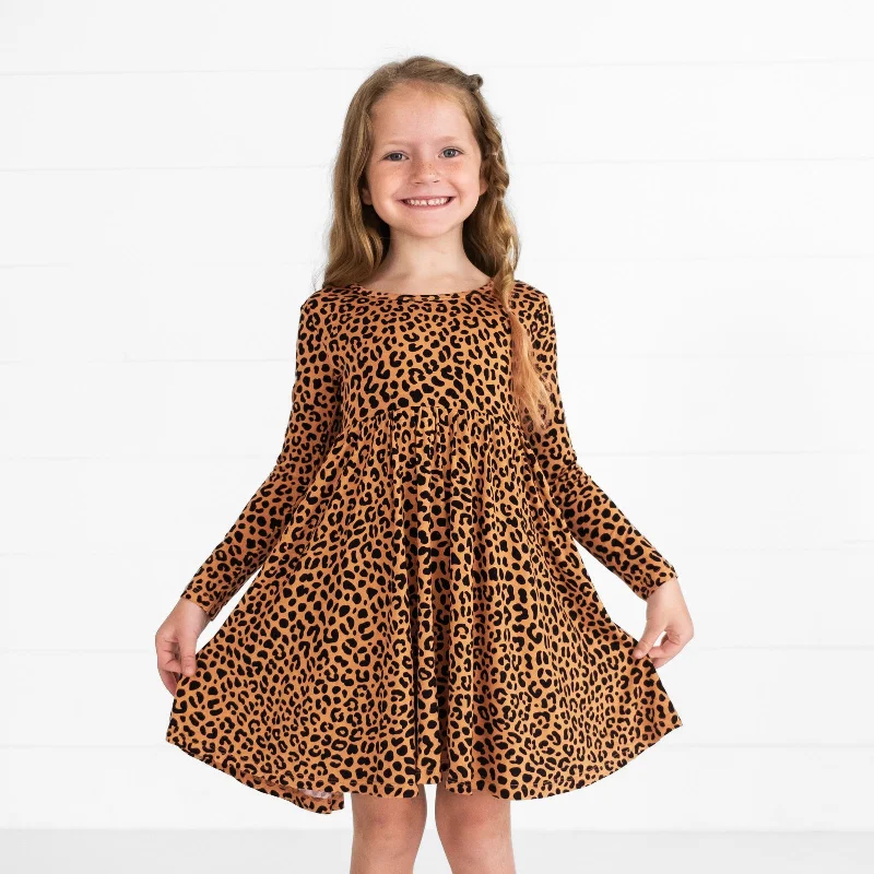 Classic Leopard Twirl DressBall Gown