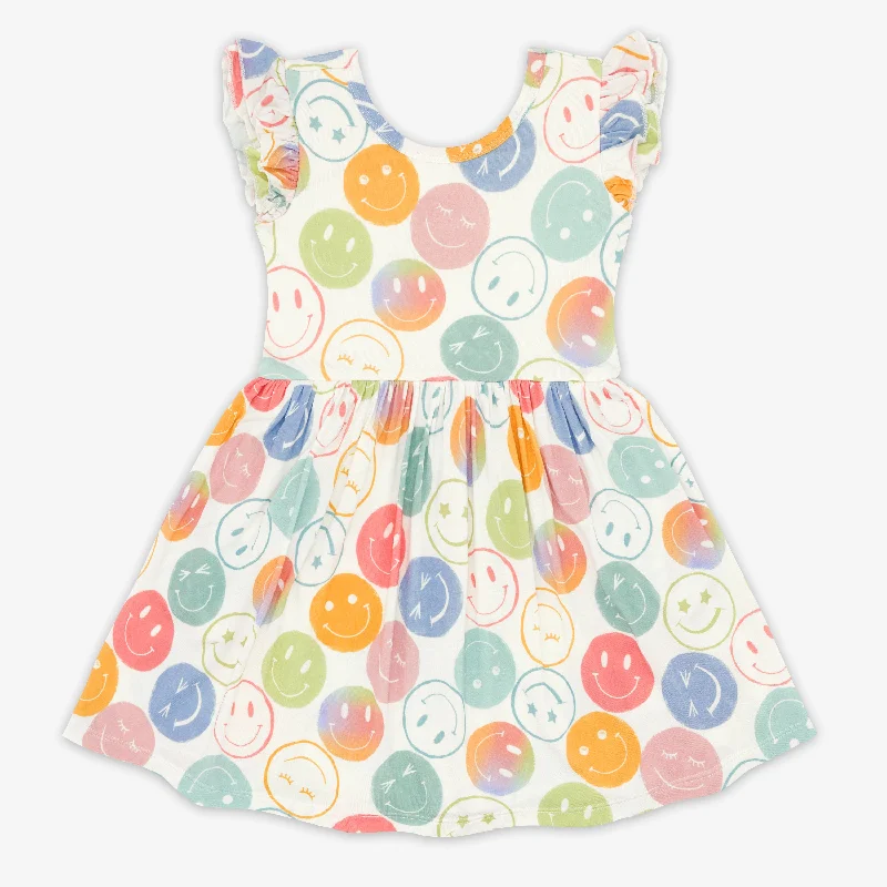 Positive Vibes Flutter Twirl DressParty Dress