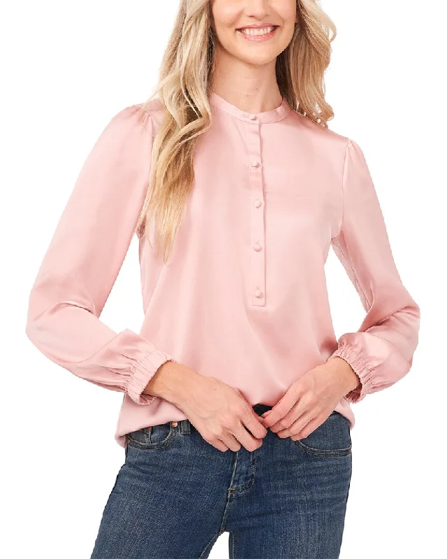 Fishing ShirtsCeCe Half Button-Down Blouse