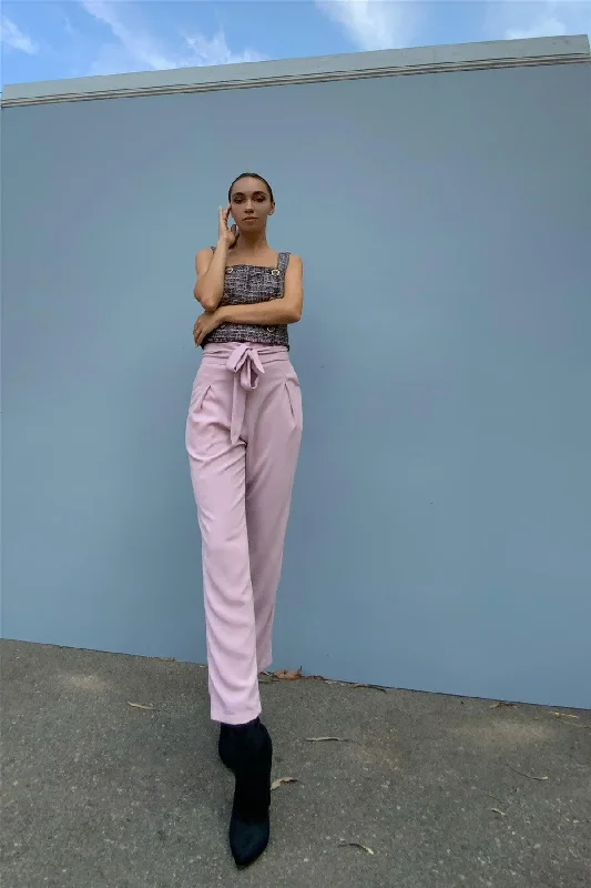 Pink Ankle Skinny Leg Dress Pants /2-2-1Bermuda Shorts