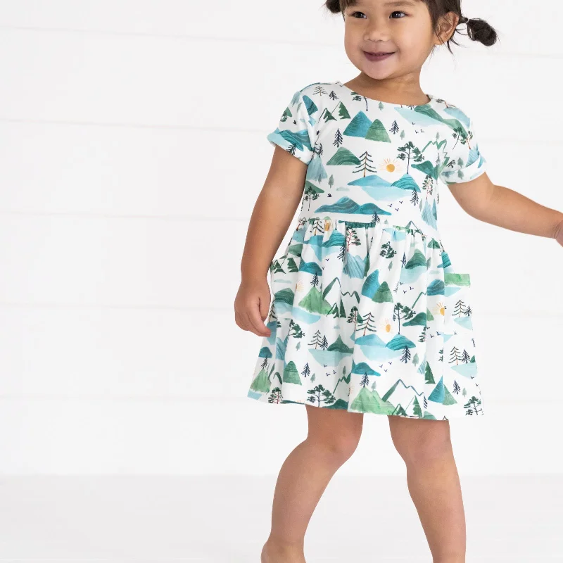 Mountain Mist Patch Pocket Dress with BloomerRain Dress