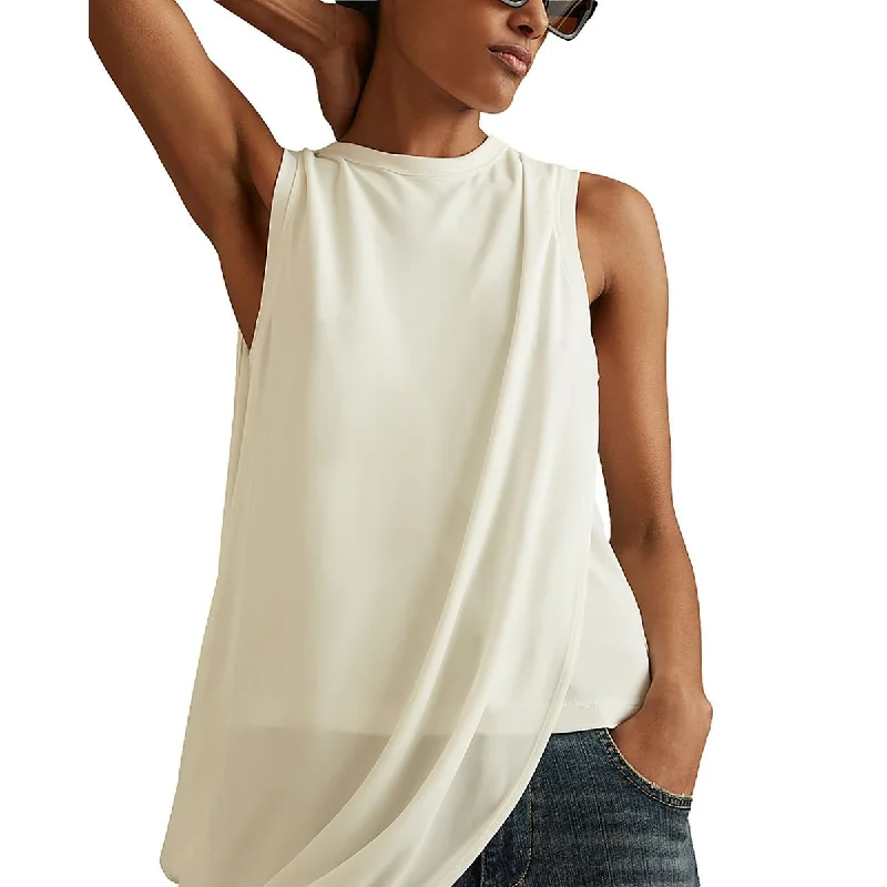 Longline ShirtsWomens Solid Drapey Blouse