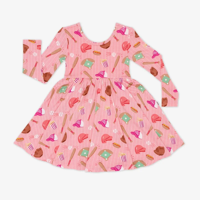 Pink All Stars Twirl DressGeometric Dress