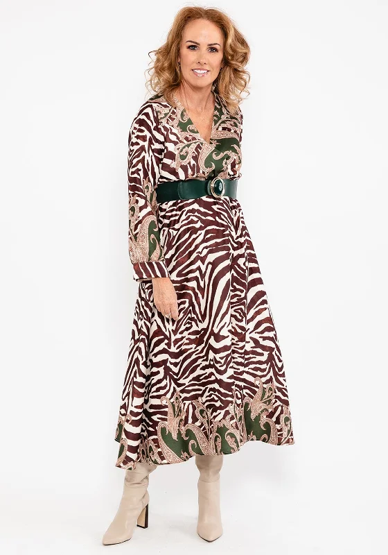 Seventy1 Animal & Ornate Print Maxi Dress, Brown MultiOpaque Dress