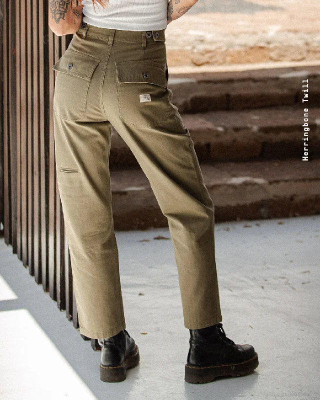 Herringbone Service Fatigue Pants - OliveReflective Pants