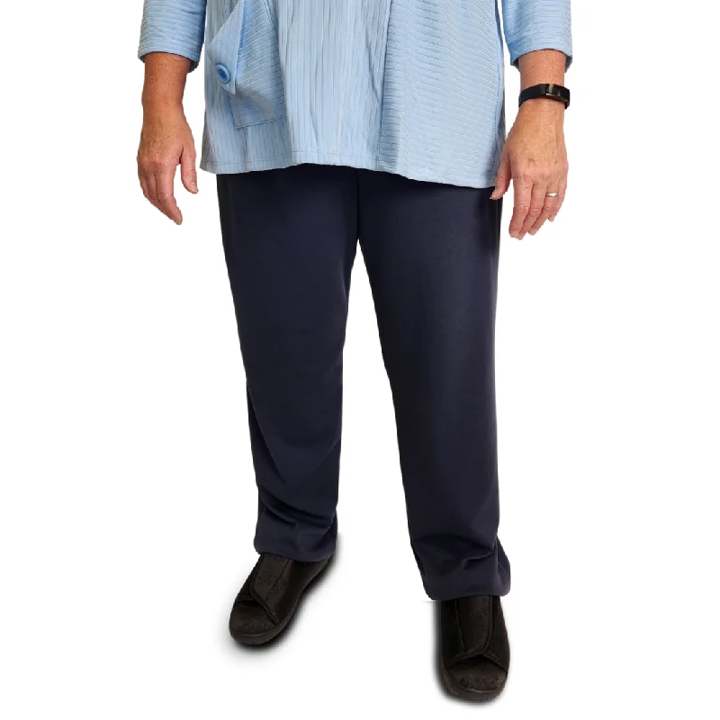 Adaptive Ladies' Cozy Knit Open Back Pants - NavyFishing Pants