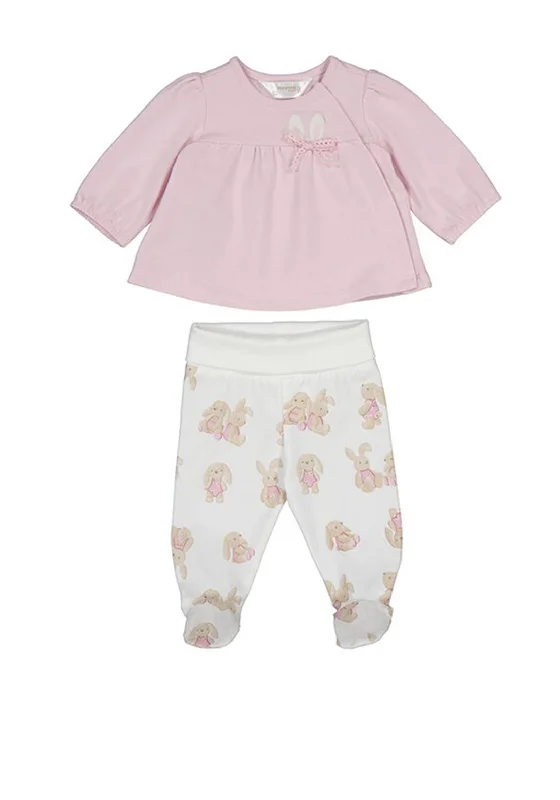 Mayoral Baby Girl Bunny Top and Pant Set, Pink