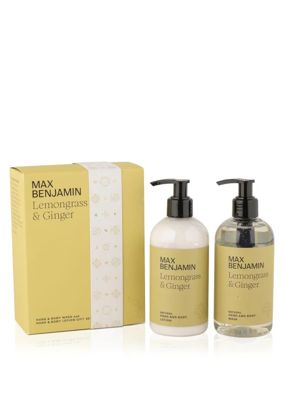 Max Benjamin Lemongrass & Ginger Hand & Body Wash Gift Set, 600ml