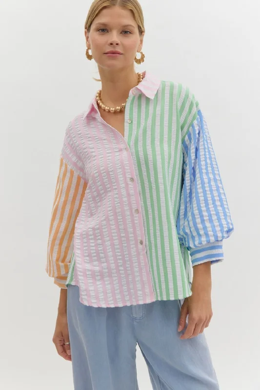 Sleep ShirtsRibbon Of Pastel Colors Blouse