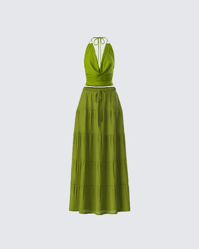 Didi Green Maxi Set