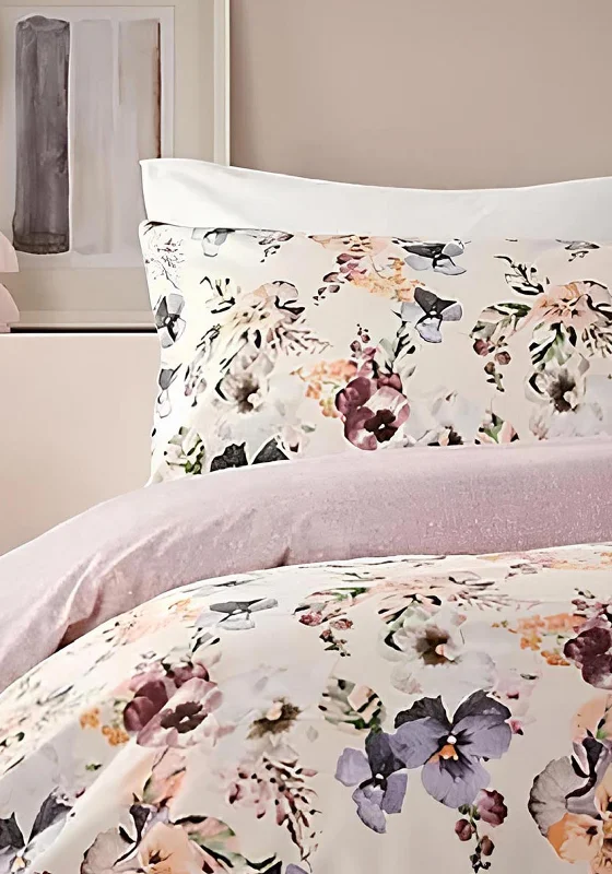 Vantona Home Layla Floral Duvet Cover Set, Purple Multi