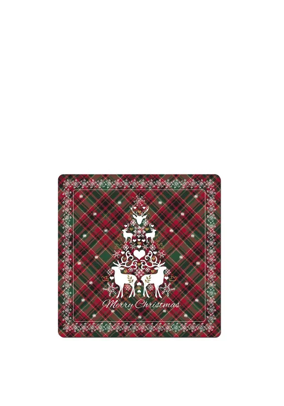 Denby Christmas Tartan Set of 6 Placemats