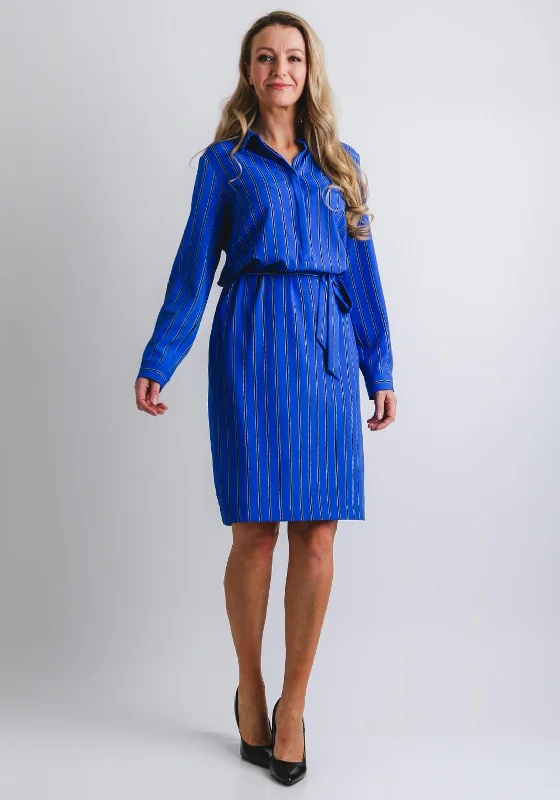 Gerry Weber Striped Shirt Dress, BlueCrinoline Dress