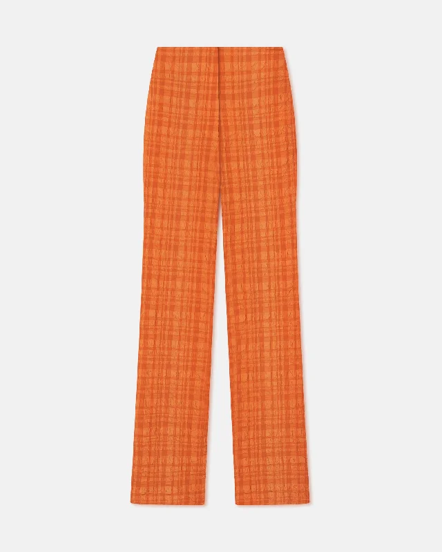 Juna - Seersucker Pants - Sunset OrangeCycling Pants