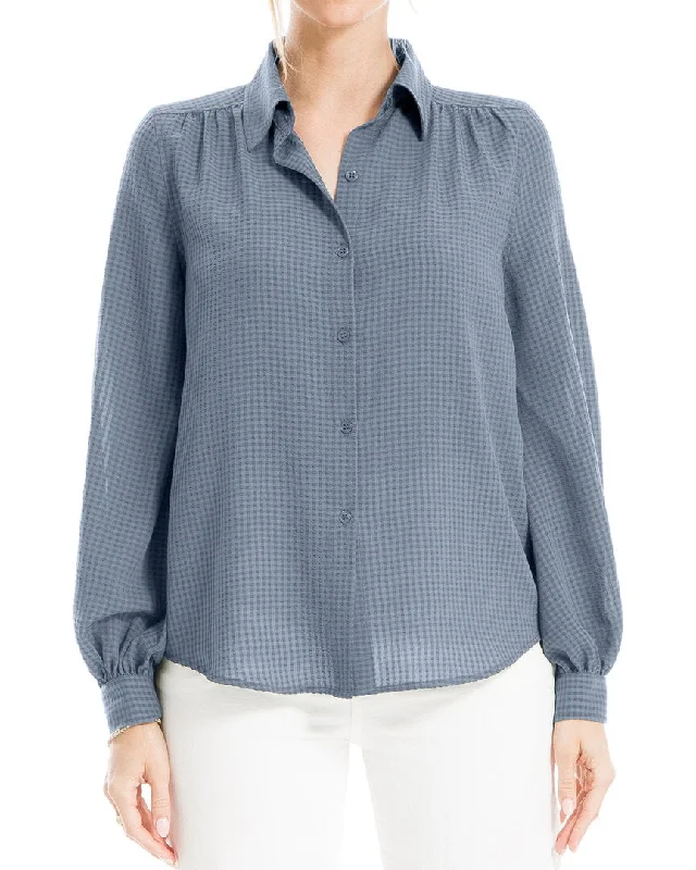 UV-Protection ShirtsMax Studio Button Front Blouse